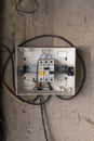 Protective shutdown device. Power distribution box Royalty Free Stock Photo