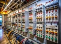 Power Distribution System An InDepth Look at the Complex Wiring Circuit Breakers and Control Systems Within a Modern Royalty Free Stock Photo