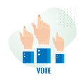 Power of Elections - Inked Finger - Stock Illustration