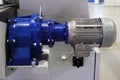 Power electric drive of industrial equipment. Electric motor. Reducer