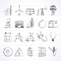 Power, energy and electricity Source icons