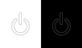 Power and energy icons on dark gradient background for technology design Royalty Free Stock Photo