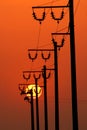 Power energy lines Royalty Free Stock Photo