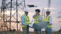 Power engineers are exploring a project with VR-glasses and a drone