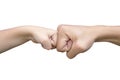 Power five, fist bump or brofist Royalty Free Stock Photo