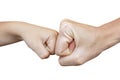 Power five, fist bump or brofist Royalty Free Stock Photo