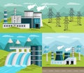 Power Generation Banners Set