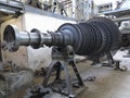 Power generator steam turbine during repair at power plant Royalty Free Stock Photo