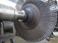 Power generator steam turbine during repair at power plant Royalty Free Stock Photo