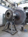 Power generator steam turbine during repair at power plant Royalty Free Stock Photo