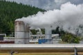 Power of geothermal energy, Wairakei Power Station Royalty Free Stock Photo