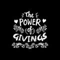 The power of givings