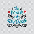 The power of givings