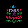 The power of givings