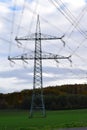 electric grid pylon Royalty Free Stock Photo