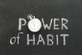 Power of habit watch Royalty Free Stock Photo