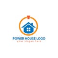 Power House logo vector. Flat design.