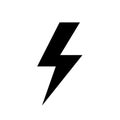 Power icon. Lightning bolt. Electric flash. Concept for design electric power. Energy icon. Symbol warning. Lightning logo. Vector