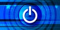 Power icon optimum prime digital smart blue banner background abstract futuristic motion illustration