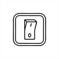 Power icon. Power Switch Icon. Shut Down, switch on or off symbol. Line and solid icons. Royalty Free Stock Photo