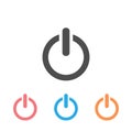 Power icon set. Power Switch Icon. Royalty Free Stock Photo