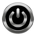 Power icon silver