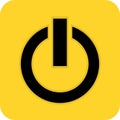 Power on icon. Turn-on switch sign. Toggle standby mode select button. Off press. Vector illustration.