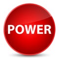 Power elegant red round button Royalty Free Stock Photo