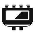 Power junction box icon simple vector. Electric switch Royalty Free Stock Photo