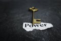 Power and key Royalty Free Stock Photo