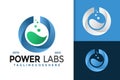 Power Labs Logo Design, brand identity logos vector, modern logo, Logo Designs Vector Illustration Template Royalty Free Stock Photo