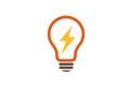 Power Lamp Thunder Flash Idea Logo Royalty Free Stock Photo