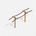 Power line isometric icon