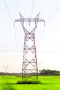 Power line over fields