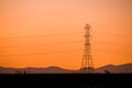 Power line sillouette