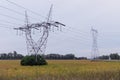 Power line Tower Royalty Free Stock Photo