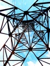 power line, tower, high voltage, powerline Royalty Free Stock Photo