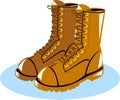 Power lineman working boots