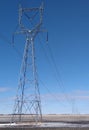 Power lines steel mast
