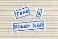 Power nap tired people sleep break restful relax lifestyle