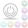 power of nature outline icon. Elements of Ecology in multi color style icons. Simple icon for websites, web design, mobile app, Royalty Free Stock Photo