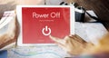 Power Off Touchscreen Display Concept Royalty Free Stock Photo