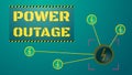 Power outage concept. Blackout illustration Royalty Free Stock Photo