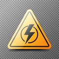Power outage. Symbol without electricity