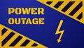 Power outage template. Blackout concept Royalty Free Stock Photo