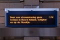 Power outage there ride no trains in the Netherlands.railway si