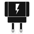 Power phone charger icon, simple style Royalty Free Stock Photo