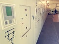 Power plant bay control panel.