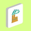 Power plant computer symbol Royalty Free Stock Photo