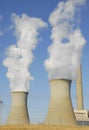 Power Plant Cooling Towers Royalty Free Stock Photo